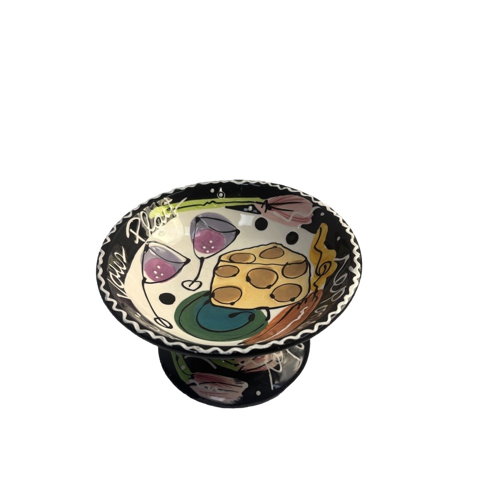 Joanne Delomba‎ for Lotus Pop Art Style Pedestal Bowl
